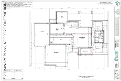 Lower Level Foundation Plan Example